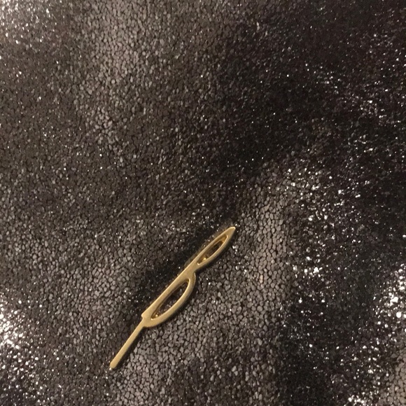 Brian Atwood leather metallic silver tote. - Picture 5 of 8